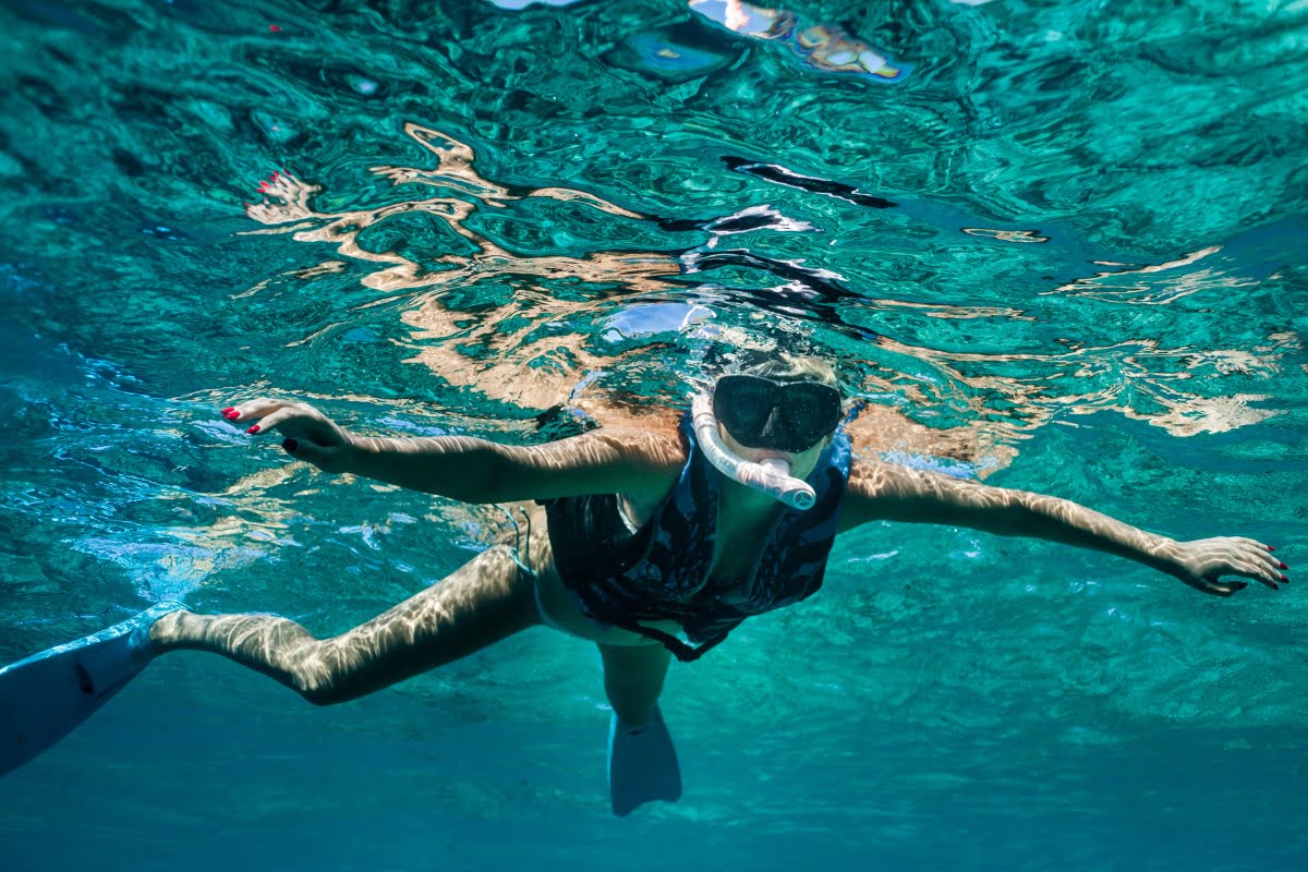 Snorkeling in German Channel, Palau Island