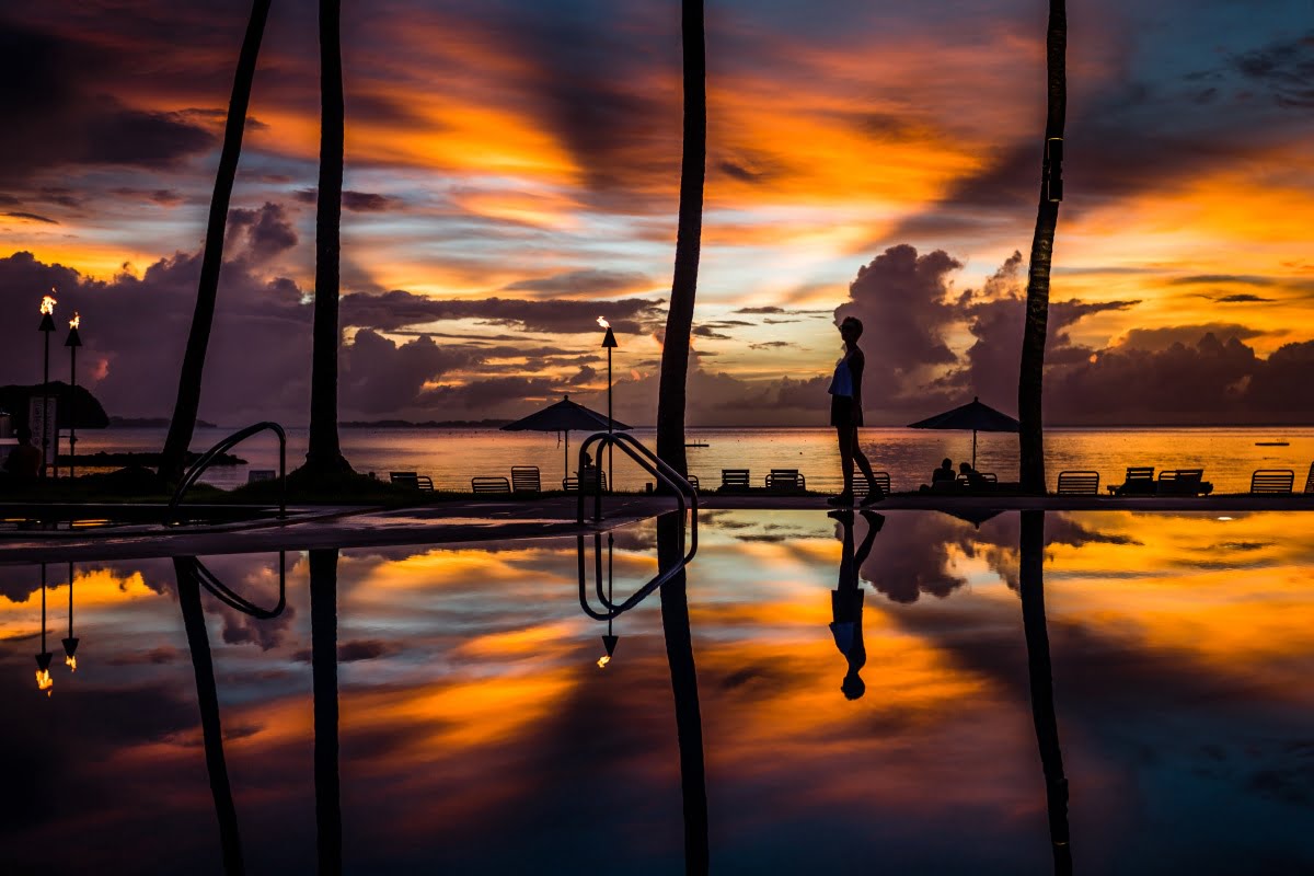 Palau Pacific Resort sunset Palau Travel